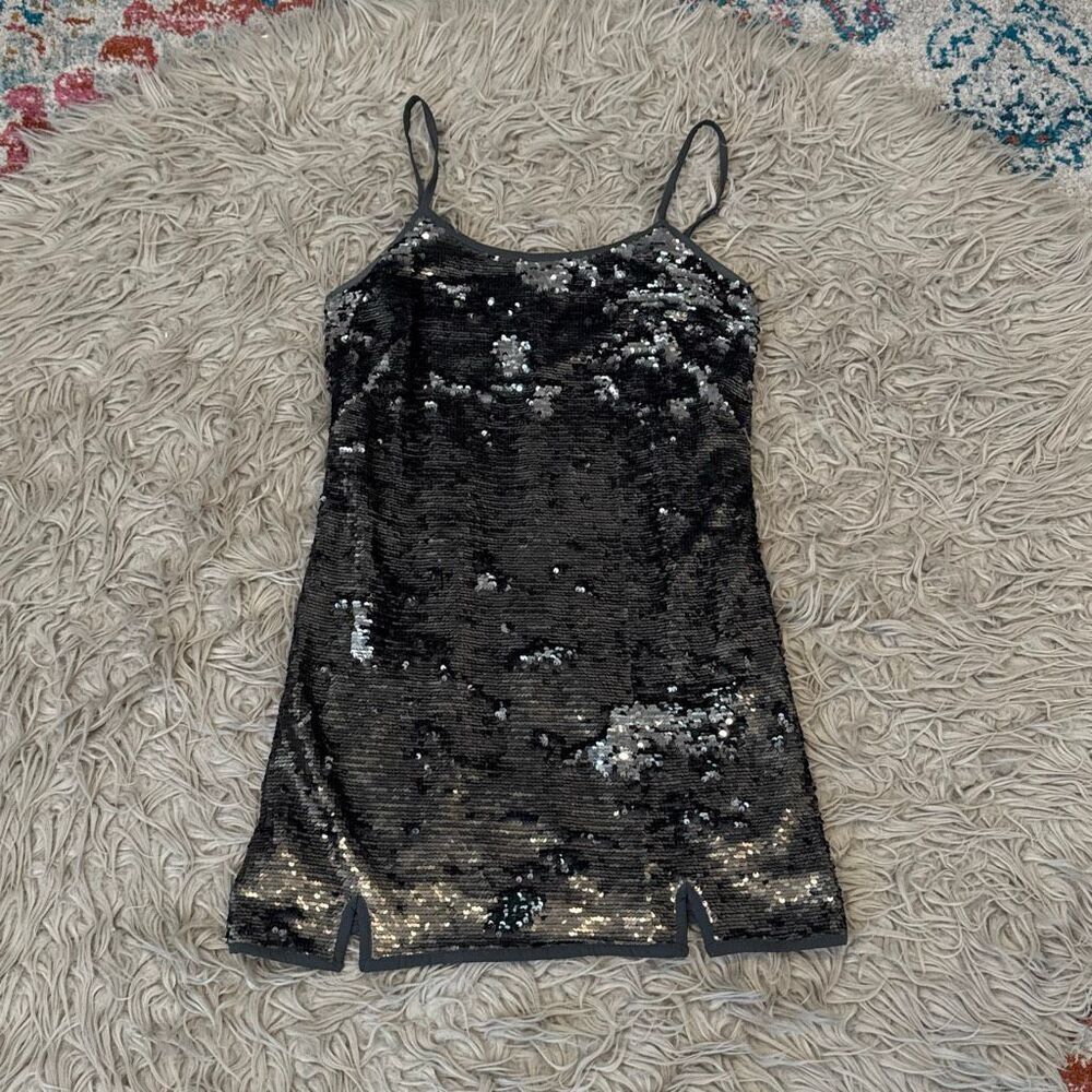 Revolve NBD brown sequin dress small